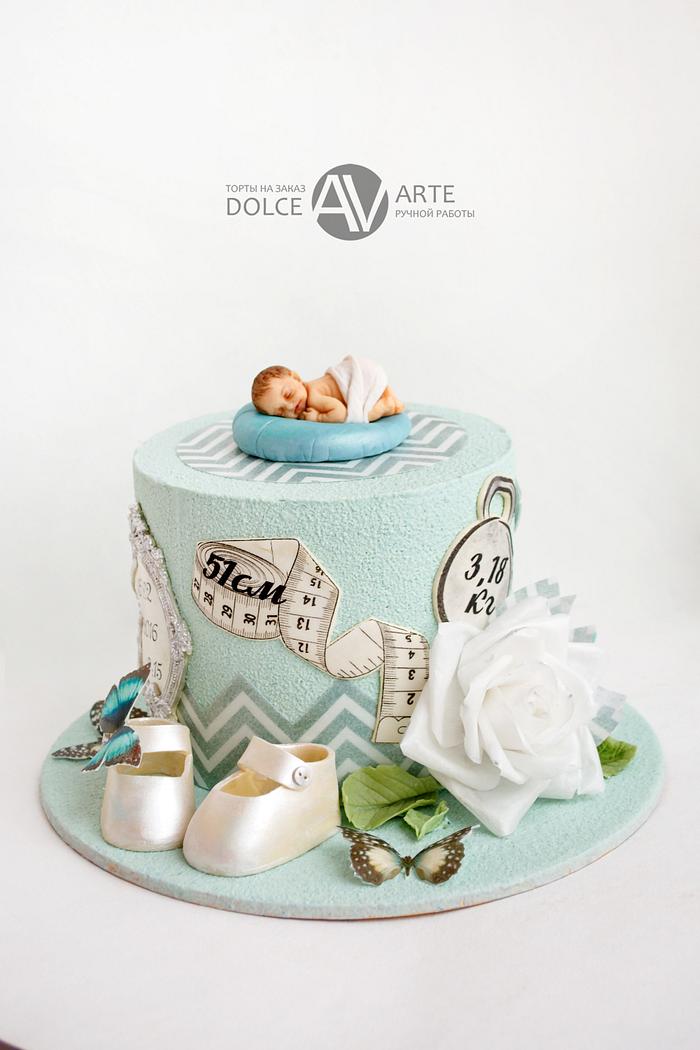Welcome baby cake - Decorated Cake by Branka Vukcevic - CakesDecor