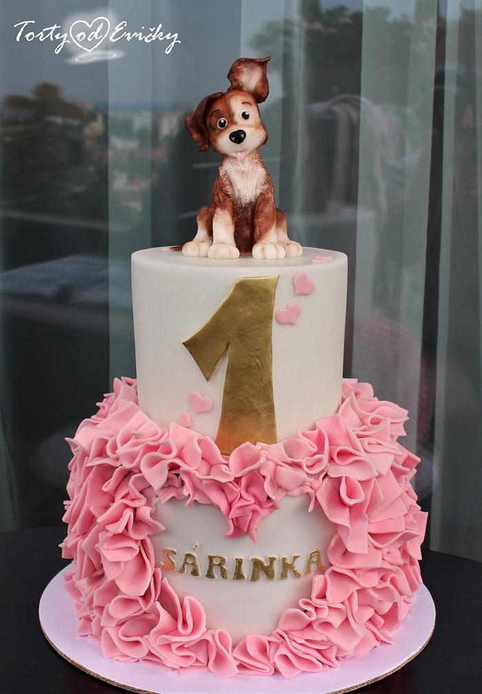 Cake with dog 