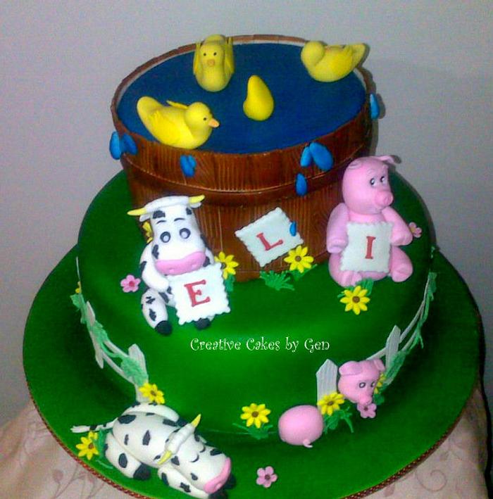 Another Farm themed cake