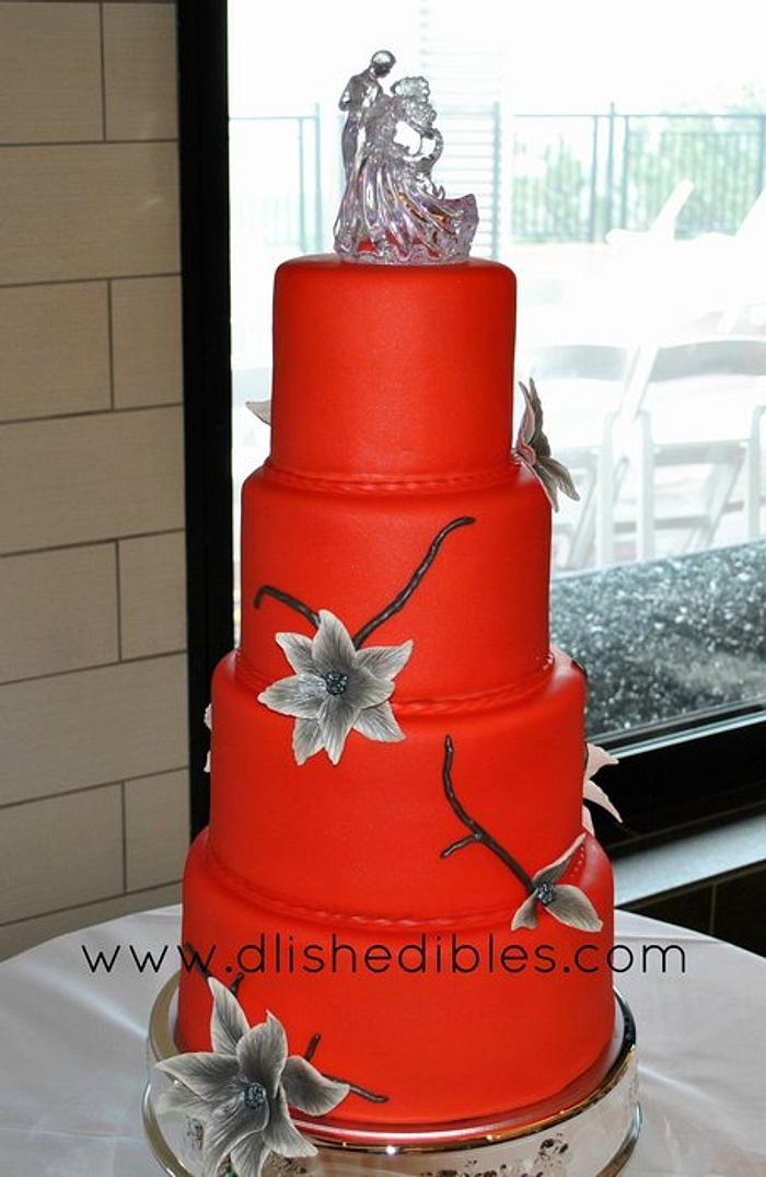 Wedding Cake - Designed by bride and groom. :-) 