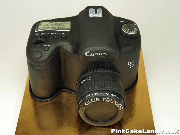 Canon Camera 3D Cake