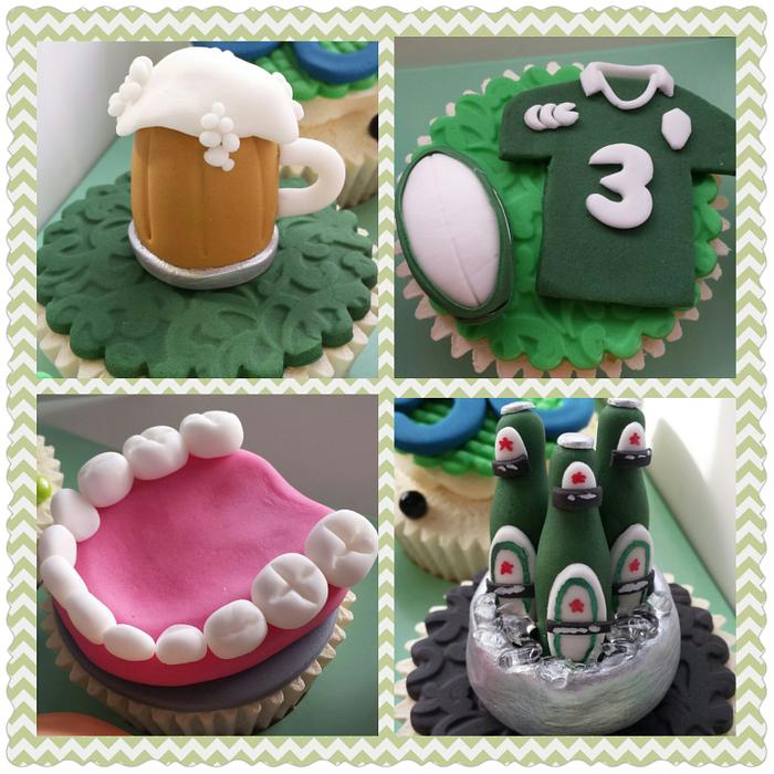 50th Birthday Custom Themed Cupcakes