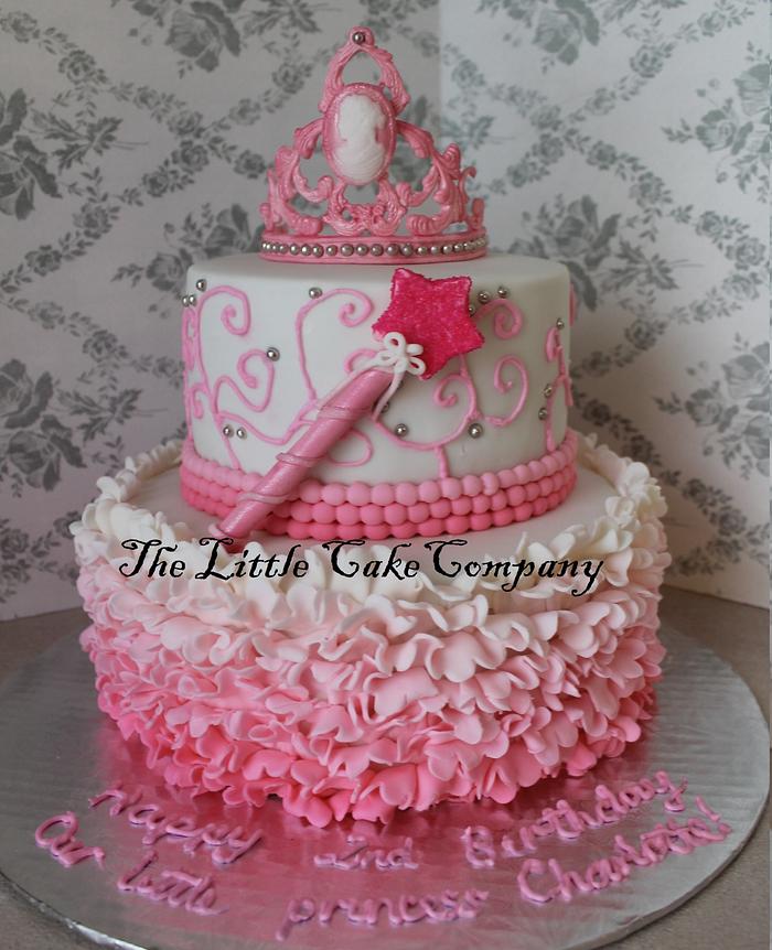 Ombre princess cake