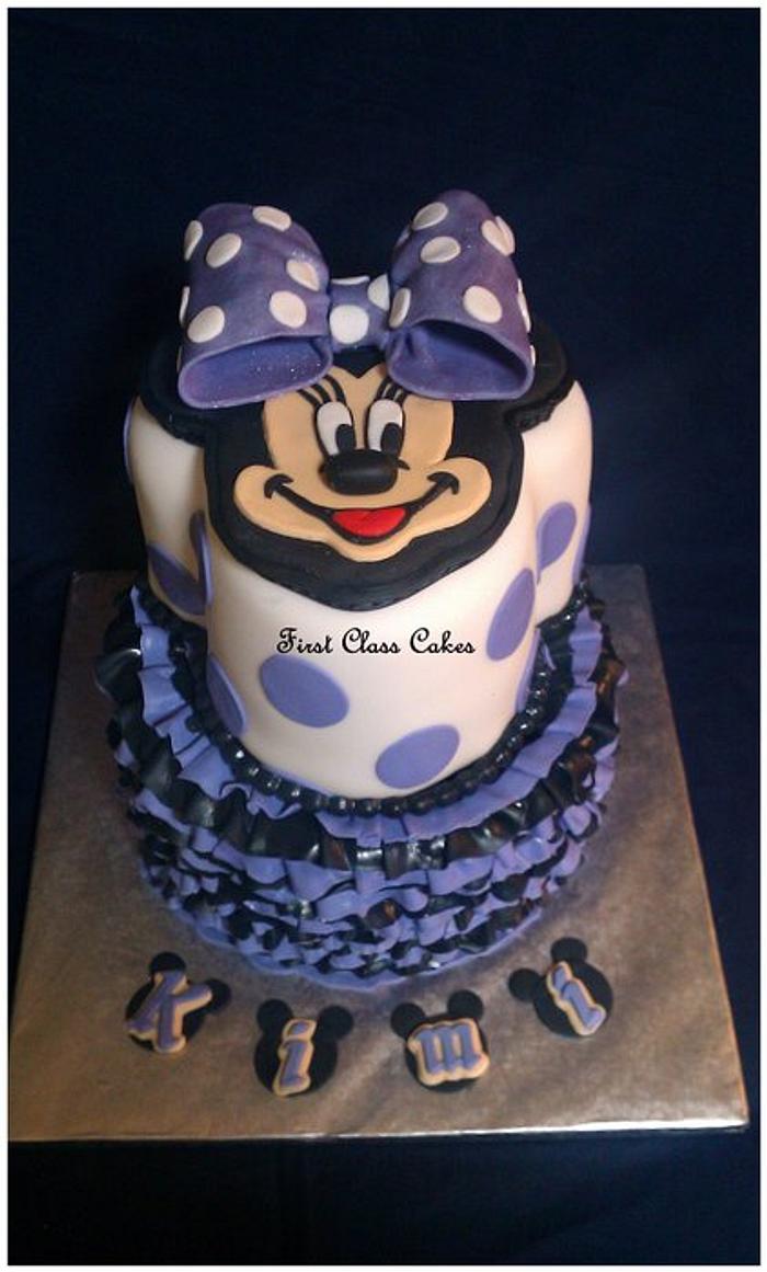 Purple Minnie Mouse Cake