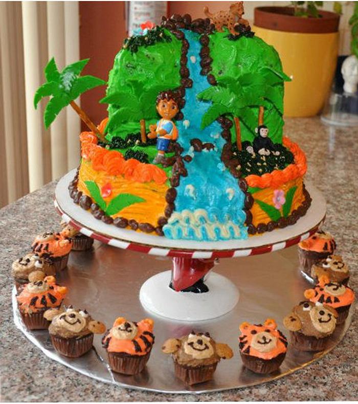 Diego themed cake