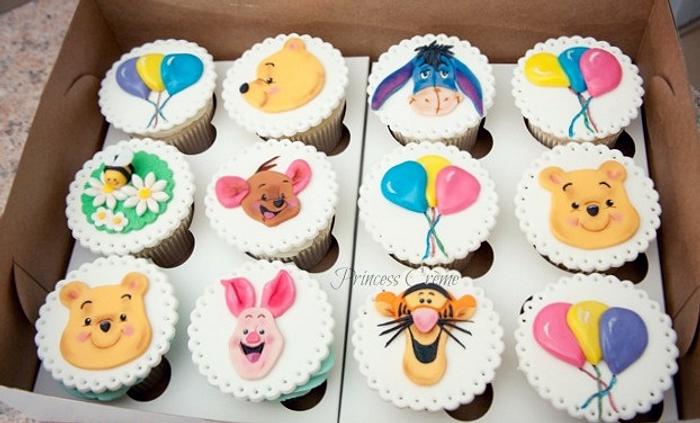 Winnie the Pooh cupcake toppers