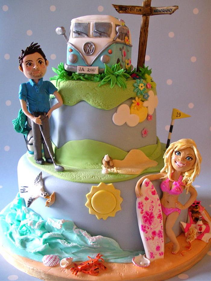 Barbie & Ken wedding cake