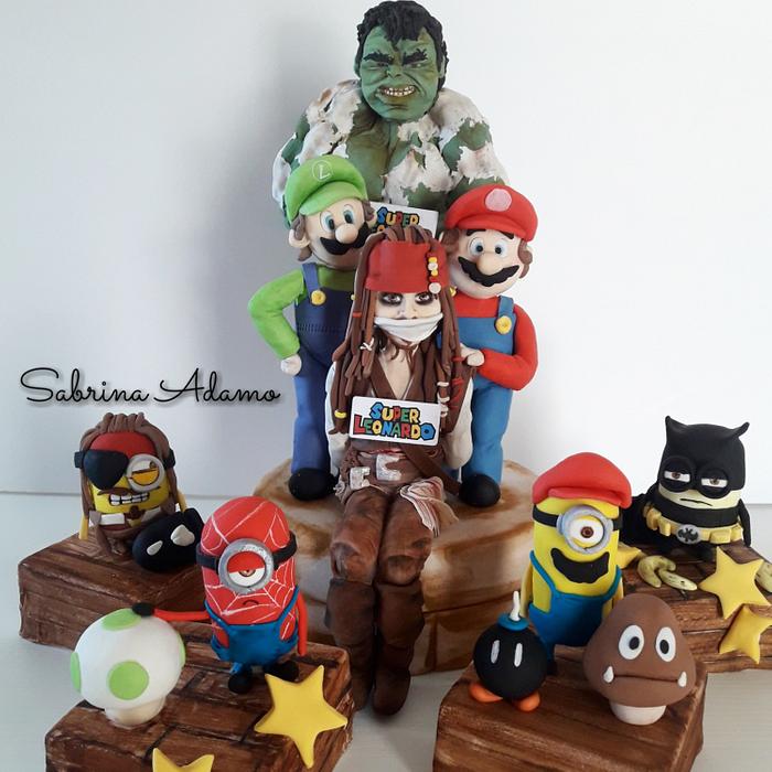 Super Mario and friends