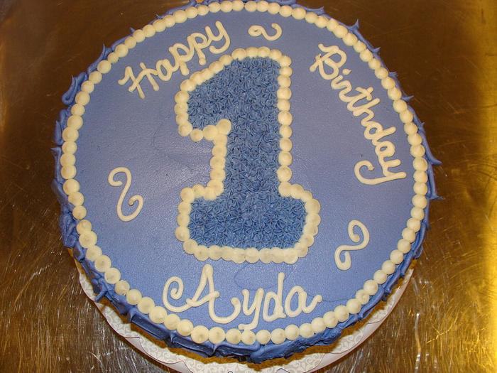 Ayda's 1st Birthday cake