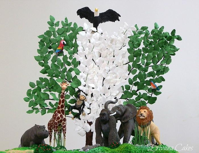 Nigerian Independence Day Cake Art Collaboration