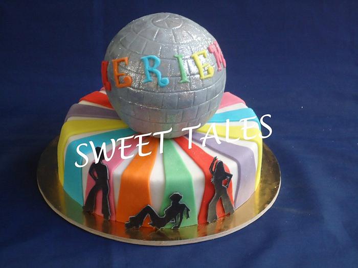 Disco ball cake
