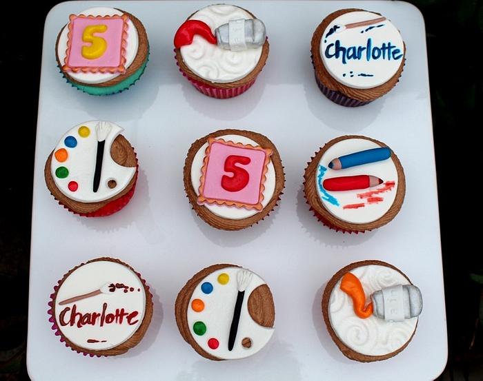 Artist cupcakes