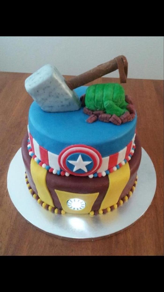 Avengers cake 