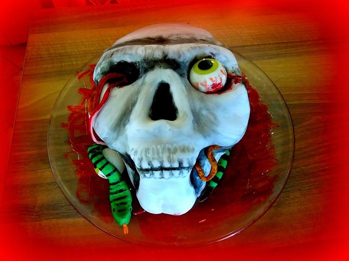 the skull cake