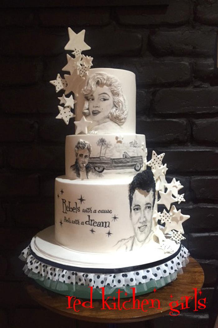 Be a classic, not a trend - Hand Painted Cake