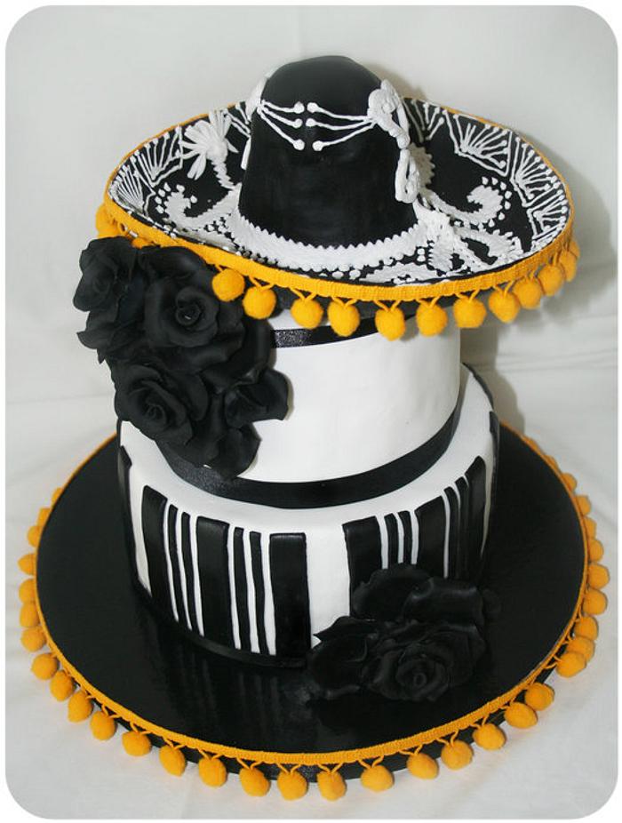 Mexican Embroidery Cake - Decorating & Piping- MMC Bakes - YouTube