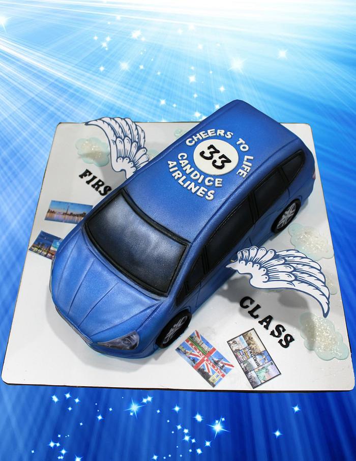 Car cake with wings 