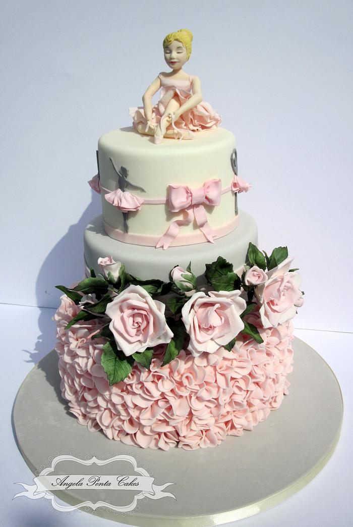 Ballerina pink cake
