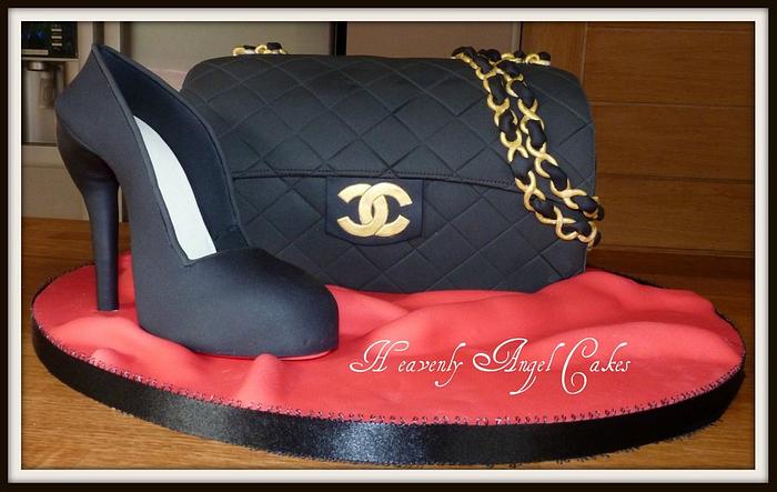 Christian Louboutin shoe and Chanel bag