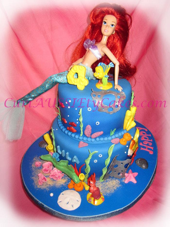 Little mermaid / Ariel / underwater cake