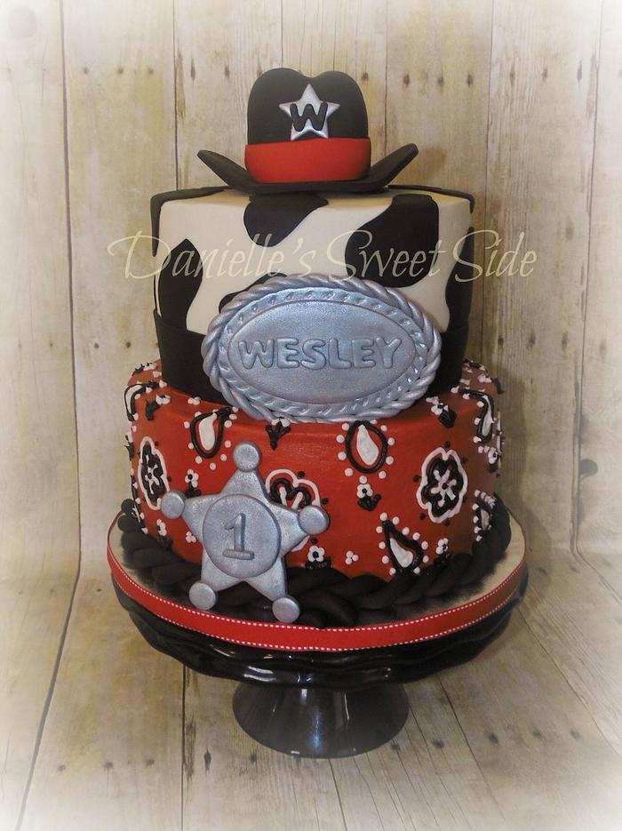 Little Cowboy Birthday Cake