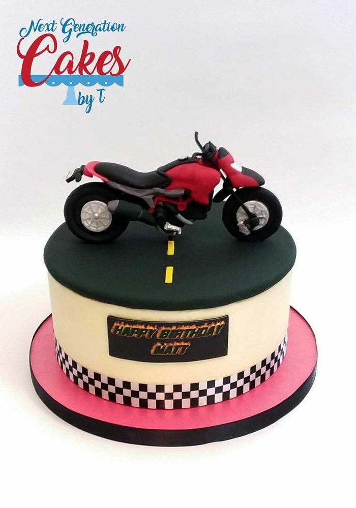 Motorcycle cake 