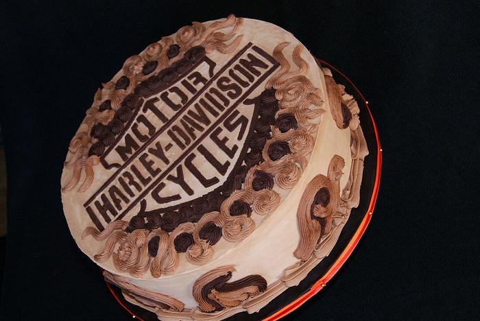 Harley Davidson groom's cake
