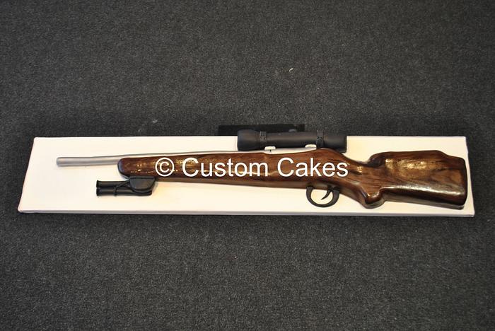 Replica Rifle Cake 