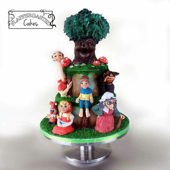 Fairytale forest themed cake