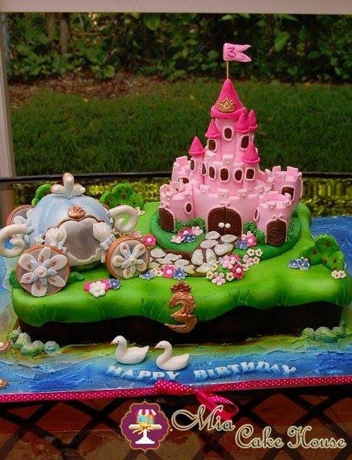 Princess twin cake
