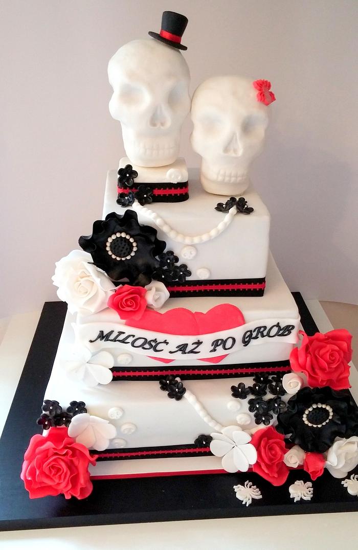 skulls cake