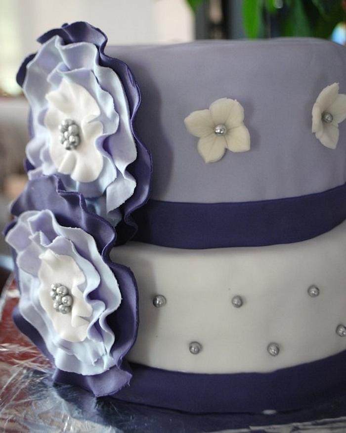 My first wedding mini-cake...