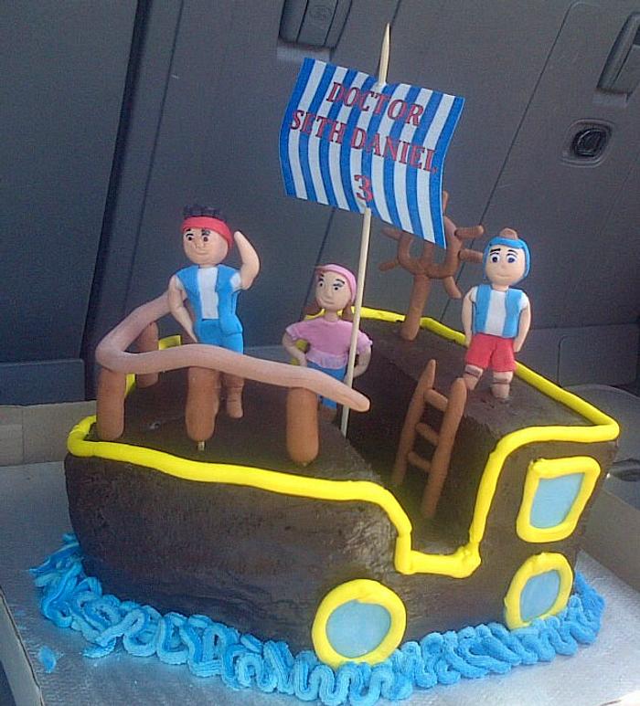 Jake and the Neverland Pirates Buttercream ship