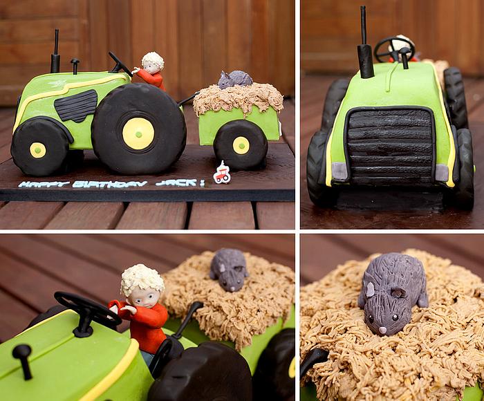 tractor cake
