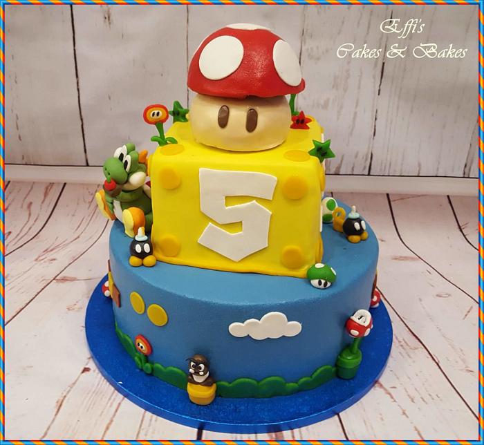 Yoshi Birthday Cake 