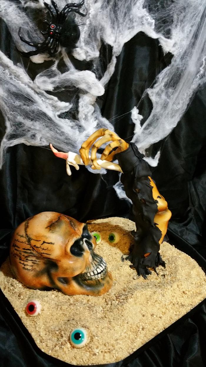 Skul cake 3D Halloween