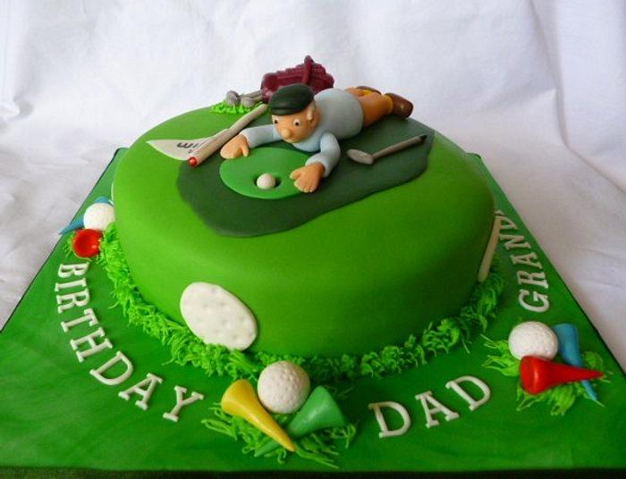 Golfer's Birthday Cake