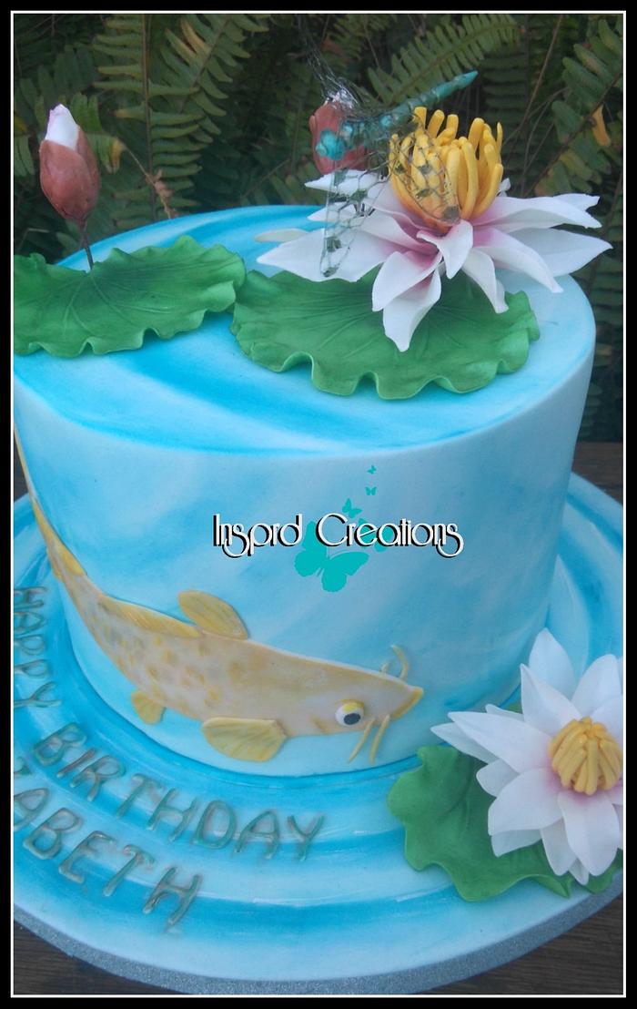 Water Lilly Cake