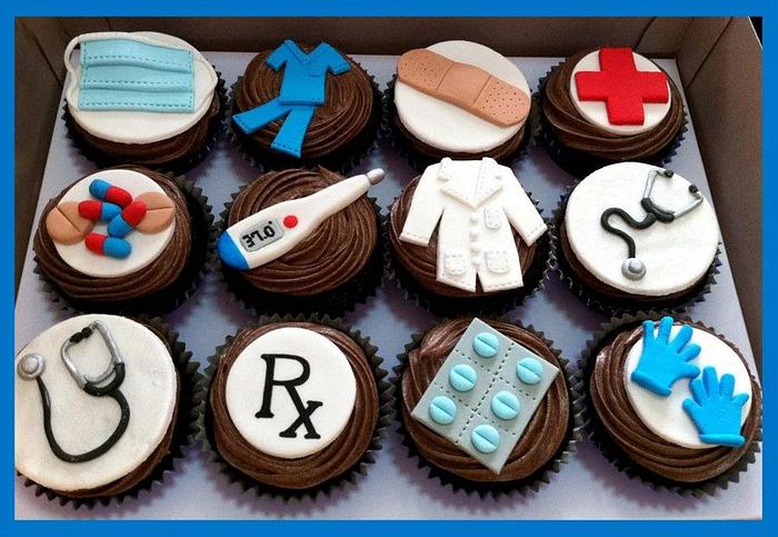 Doctor's Stuff Cupcake Toppers