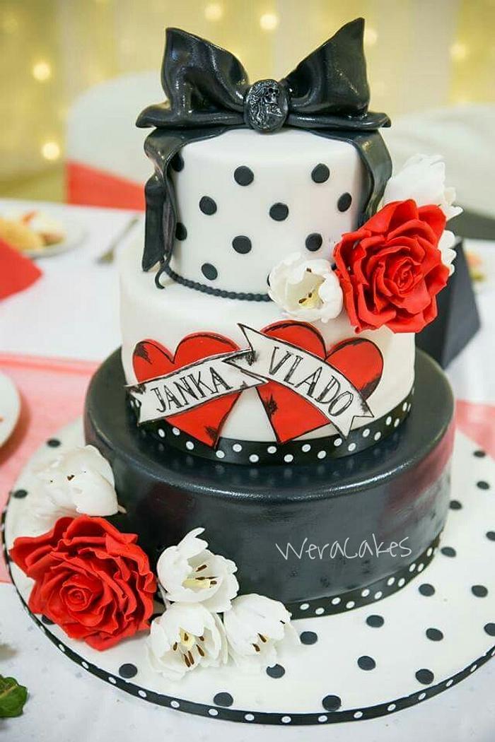 Pin up wedding cake