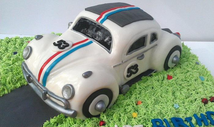 Herbie VW Beetle cake