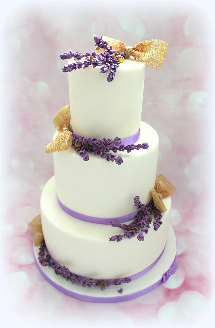 Wedding cake - lavender