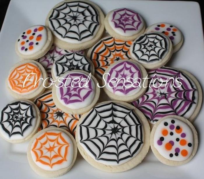 spiderweb cookies