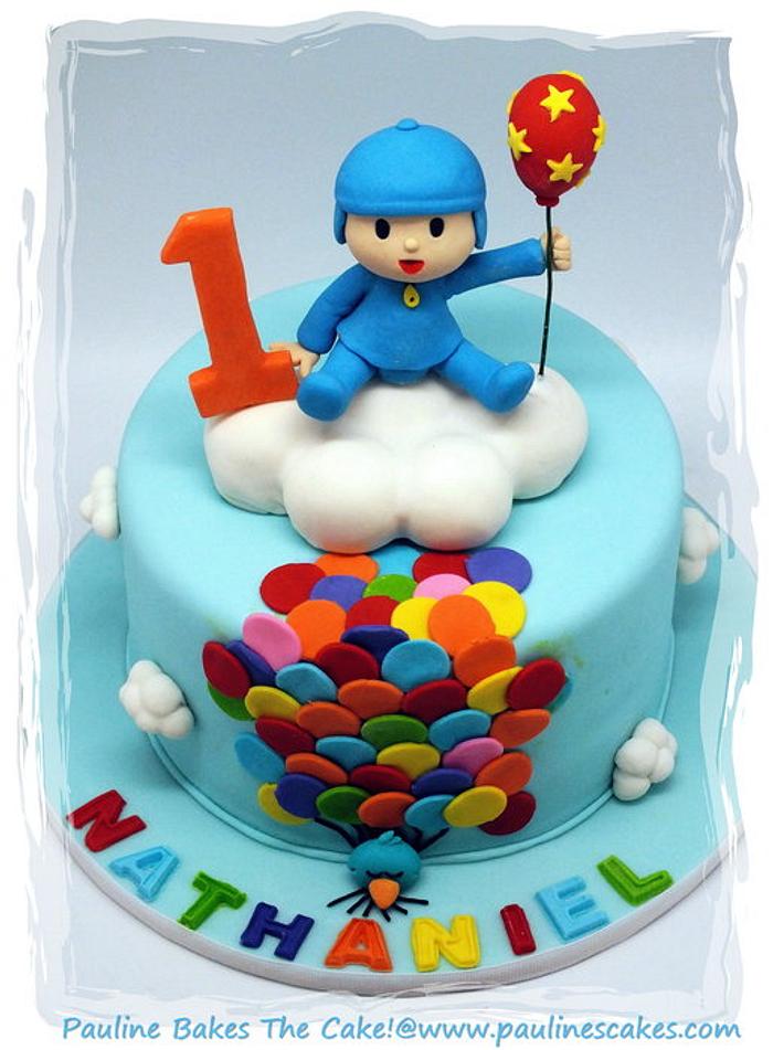 Hola! It's Pocoyo "Up, Up & Away With Balloons!"
