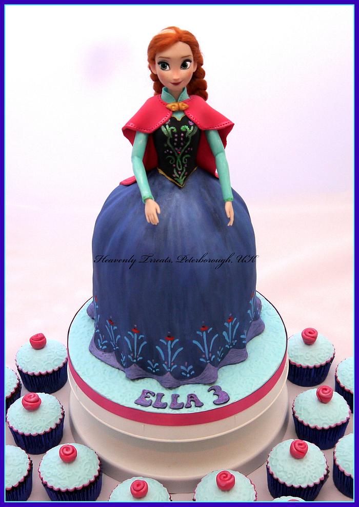 Anna doll cake