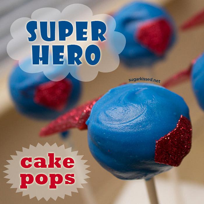 Super Hero Cake Pops