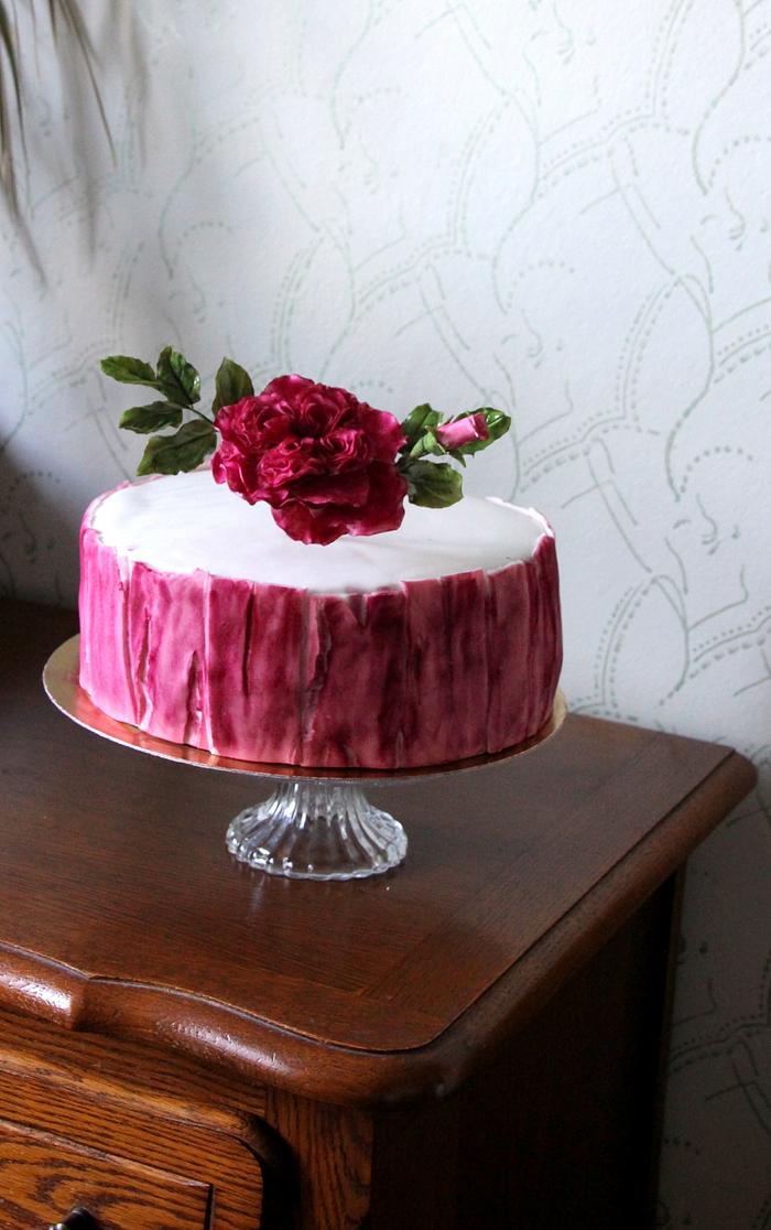 English rose cake