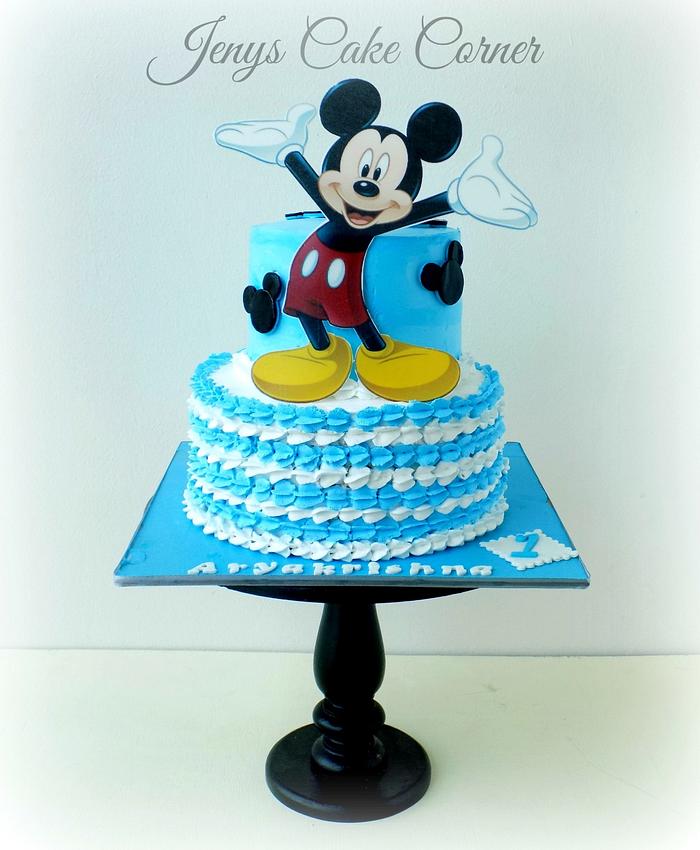 Mickey Mouse Cake #1stBirthday | Mickey mouse cake, Mickey cakes, Mickey  birthday
