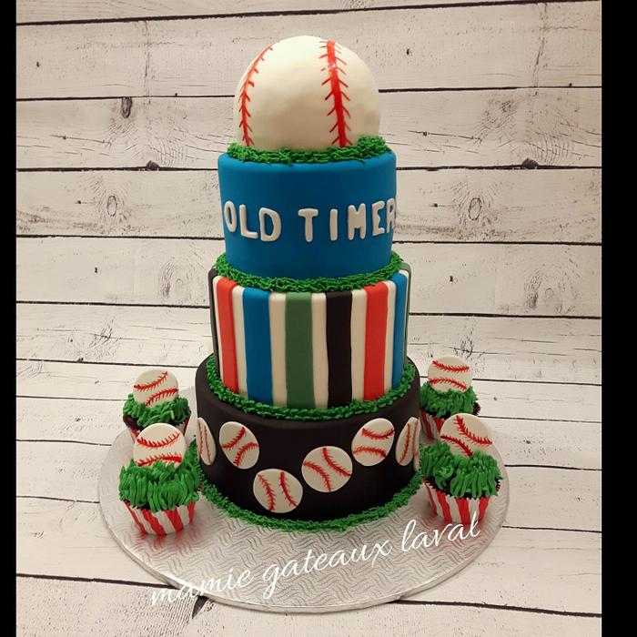 baseball cake