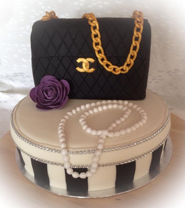 Lucious Red Chanel inspired Bag - Decorated Cake by Cup - CakesDecor